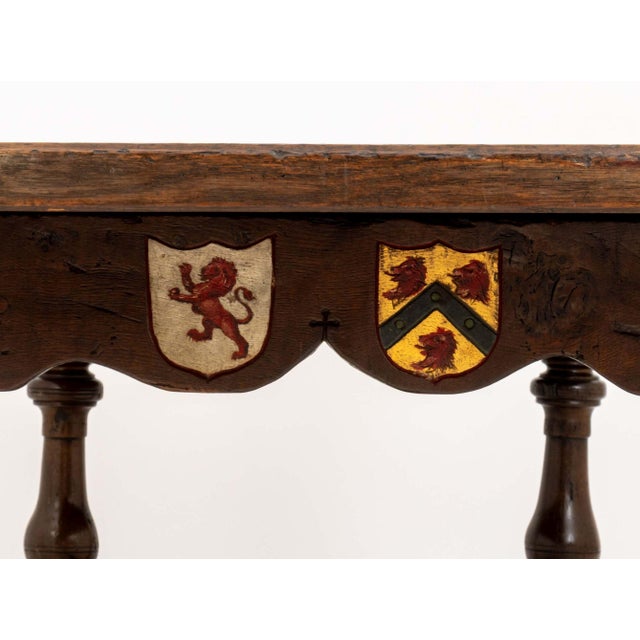Brown Charles I Style Oak Refectory Table For Sale - Image 8 of 10