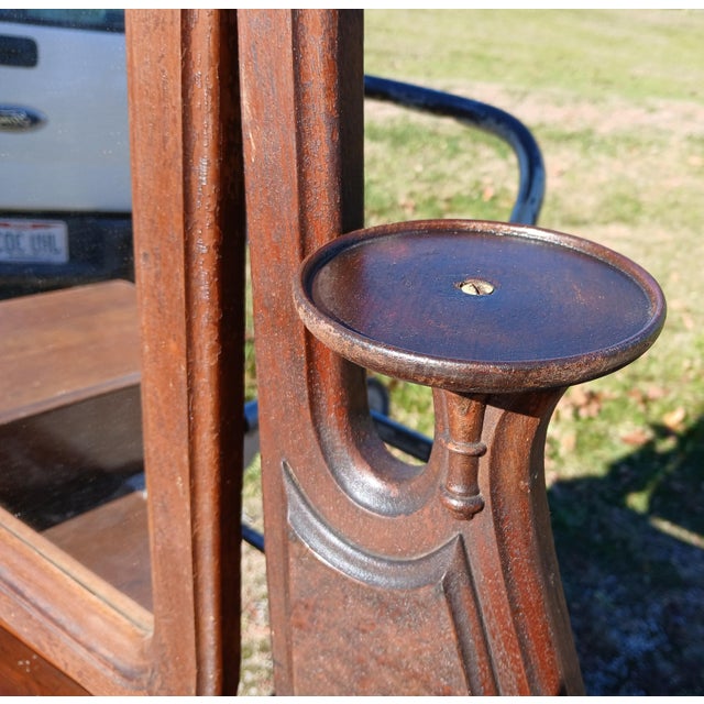 Antique Walnut Victorian 7 Drawer Dresser With Mirror 1880s For Sale - Image 16 of 17