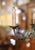Early 20th Century Early 20th Century French Floral Six-Light Metal Chandelier With Porcelain Bird For Sale - Image 5 of 8