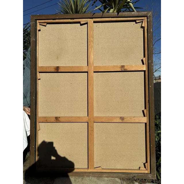 Henri Ren, Expressionist Portrait, 1982, Oil on Canvas, 205cm x 154cm This piece has an attribution mark, I am sure that...