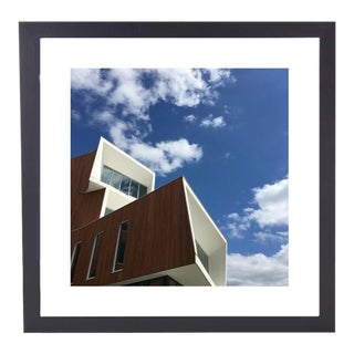 Limited Edition Framed 16 X 16 Wall Art Titled Building II by Artist B. Leeds For Sale