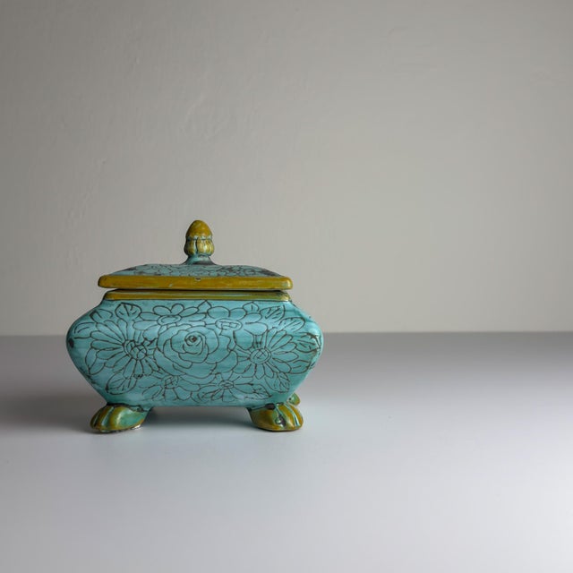 Vintage Ceramic Jewelry Box by Maioliche d'Arte Cordivani for Ascoli Piceno, Italy, 1970s For Sale - Image 10 of 18