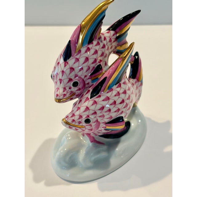 Late 20th Century Herend Pair of Fish Figurine For Sale - Image 9 of 10