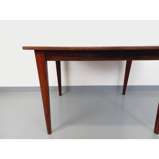 1960s Vintage Scandinavian Style Dining Table in Rosewood with Extensions, 1960s For Sale - Image 5 of 18