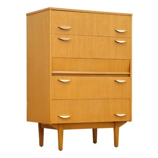 1960s Mid Century Tallboy Dresser by Symbol Furniture, Attributed For Sale