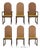 Walnut and Cane Dining Chairs by Milo Baughman - Set of 6 For Sale