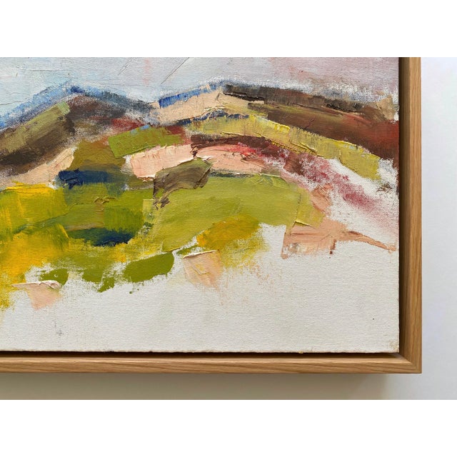 Jim Lyons Contemporary Provincetown " Dunes Landscape " Abstract Expressionist Framed Original en Plein Air Oil Painting For Sale - Image 17 of 18