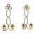 1970s Vintage French Hollywood Regency Twisted Rope Candle Holder Sconces, 2 Arm - A Pair For Sale
