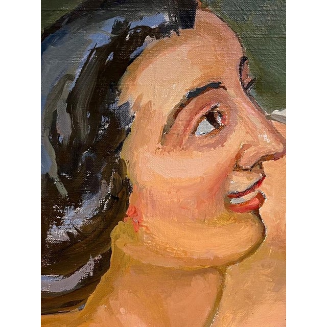 Contemporary Armand Cacheux, Water Carriers, Oil on Canvas, 1958 For Sale - Image 3 of 15