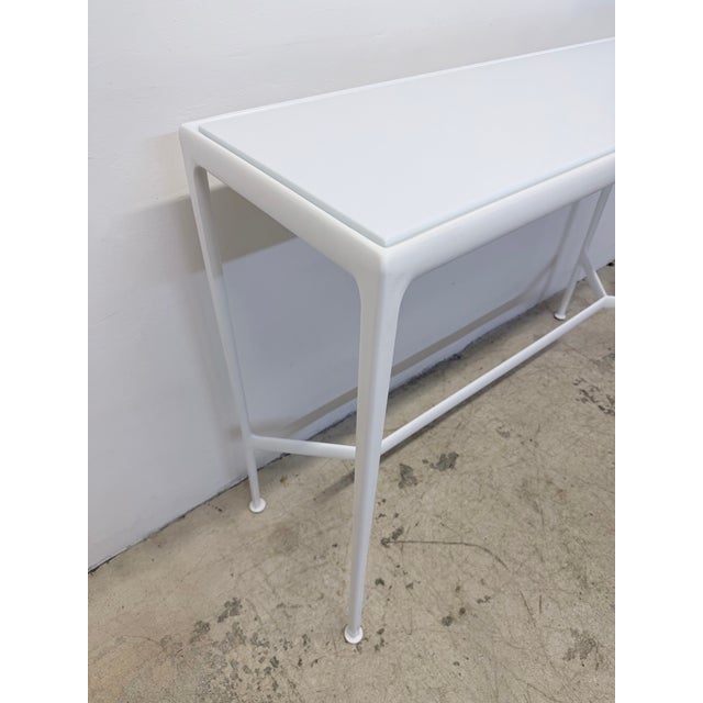 Richard Schultz White Porcelain 1966 Collection Outdoor High Table for Knoll For Sale - Image 9 of 17