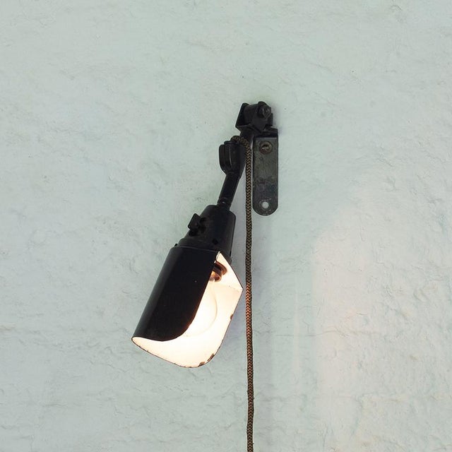 1930s Wall Lamp attributed to Curt Fischer for Midgard Industriewerke Auma, 1930s For Sale - Image 5 of 11