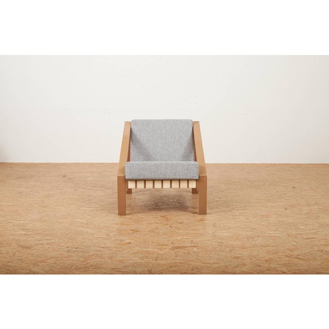 Armchair in Painted Wood with Webbing Upholstery by Benedikt Rohner for Oswald, 1958 For Sale - Image 4 of 14