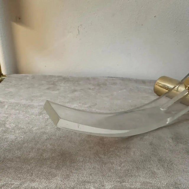 1980s Modernist Design Italian Arc Table Lamp For Sale - Image 11 of 12