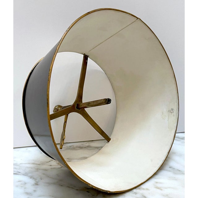 French Directoire Ormolu & Cut Black Amethyst Crystal Tole Bouillotte Lamp France, circa 1920s A stunning French...