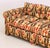 Tan Modern Ikat Fabric Upholstered Three-Seat Sofa For Sale - Image 8 of 10