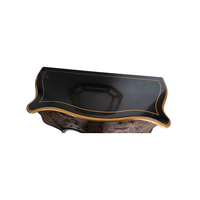 Drexel Chinoiserie Bombe Dresser by Drexel Heritage For Sale In Chicago - Image 6 of 7