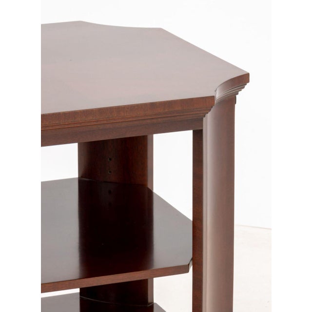 Georgian Style Mahogany 2-Tier Side Table For Sale - Image 4 of 9