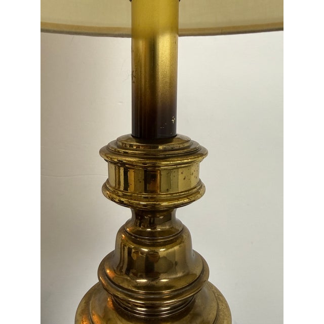 Metal Vintage Brass Table Lamps, Pair For Sale - Image 7 of 12