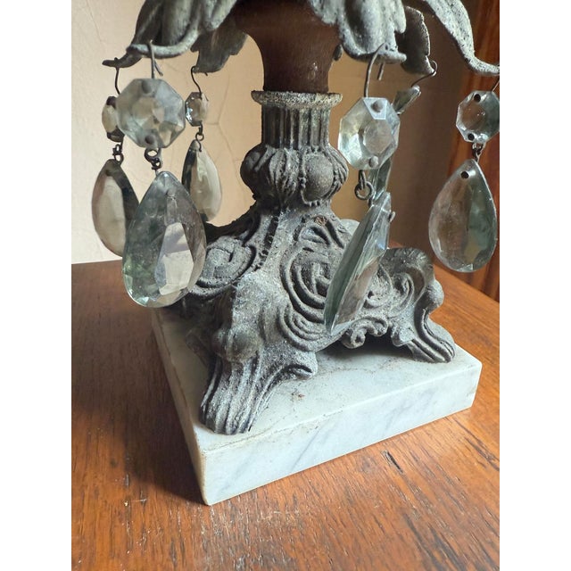 1950s Hollywood Regency Pedestal Centerpiece Bowl, Smoky Glass Ashtray With Marble Base For Sale - Image 4 of 15