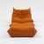 Textile Togo Lounge Chair and Pouf in Orange Tissue by Michel Ducaroy for Ligne Roset, 1973, Set of 2 For Sale - Image 7 of 18