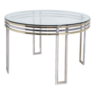 Italian Dining Table in Steel, 1970 For Sale