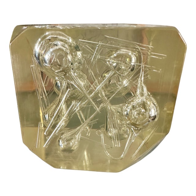 Michèle Canzoneri, Sculpture, 1972, Hand-Blown Glass & Resin For Sale