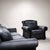 Charcoal Loom Shadow Heritage Black Leather Sofa For Sale - Image 8 of 12