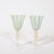 Set of 8 Hand-Blown Murano Latticino Blue & Chartreuse Wine Glasses W/ 24k Gold For Sale In New York - Image 6 of 18