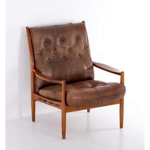 Läckö Easy Chair attributed to Ingemar Thillmark, 1960s For Sale - Image 4 of 7