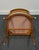 Brown High End Vintage Maple MCM Mid Century Modern Inspired Contemporary Dining Arm Chair For Sale - Image 8 of 9