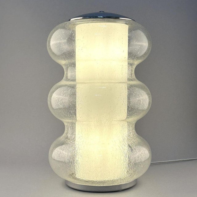 1960s Sculptural Murano Glass Table Lamp from Mazzega, 1960s For Sale - Image 5 of 15