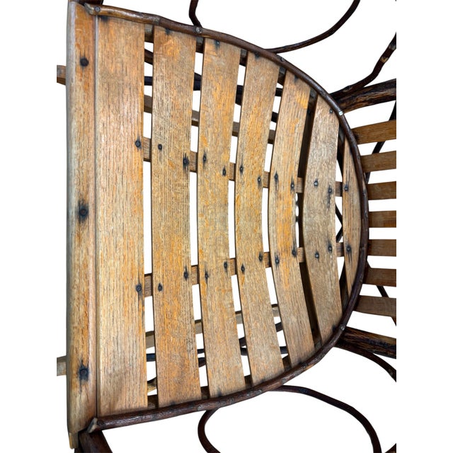Late 20th Century Hickory Bentwood Rocking Chair For Sale In Washington DC - Image 6 of 8