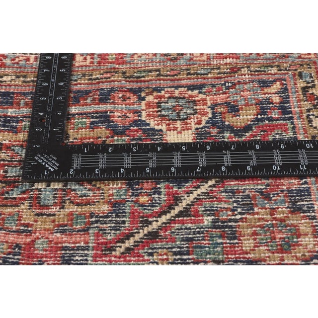 Mid 20th Century Vintage Persian Heriz Rug, 09'01 X 11'11 For Sale In Dallas - Image 6 of 10