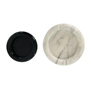 Mid-Century Marble Ashtrays, Set of 2