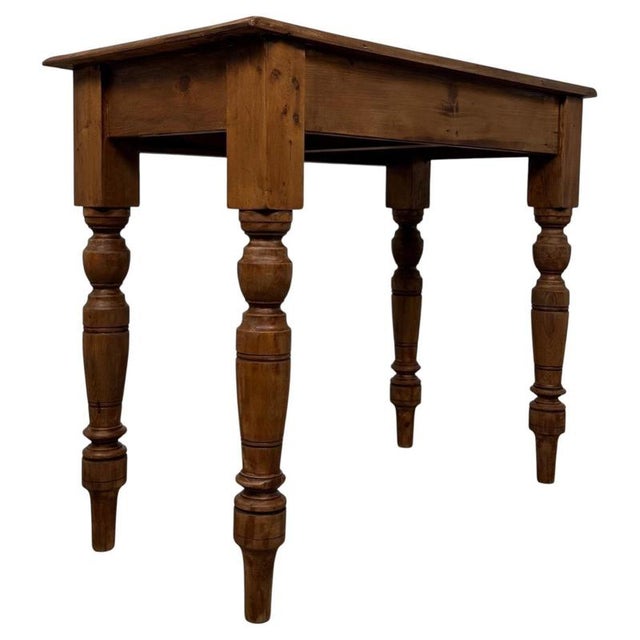 20th Century English Pine Side Table For Sale - Image 9 of 12