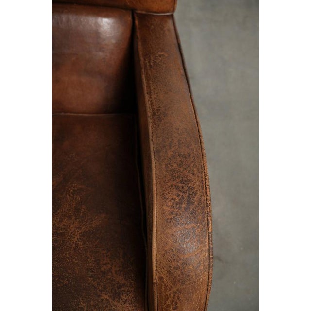 Vintage Industrial Sheepskin Lounge Chairs, Set of 2 For Sale - Image 9 of 14
