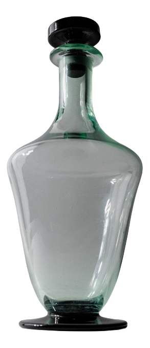 Vintage Murano Glass Decanter with Stopper, 1960s