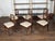 Set of Six Italian 1800s Walnut Dining Room Chairs with Spindle Shaped Backs For Sale - Image 9 of 11