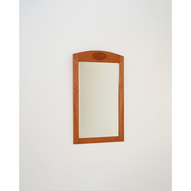 Wood Birch Wall Mirror, Sweden, 1900s For Sale - Image 7 of 7