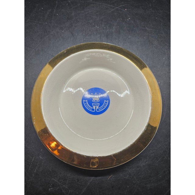 Vintage Porcelain Ashtray Made by Wade England for Ind Coope Hotels
