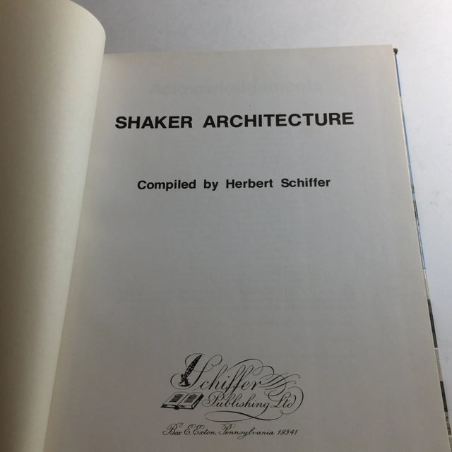 American 1979 Shaker Architecture Herbert Schiffer Book For Sale - Image 3 of 10