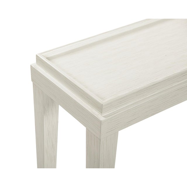 2020s Small Classic Console Table, White For Sale - Image 5 of 6