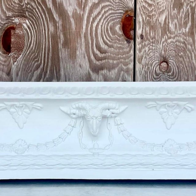 Vintage Boho Ram’s Head Planter Box For Sale - Image 9 of 15