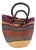 Large African Ghanian Bolga Basket 20" H by 19" W For Sale