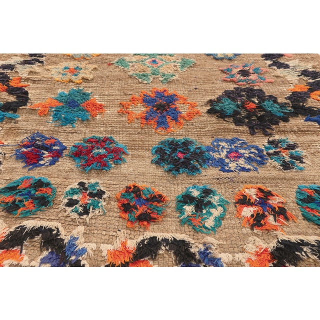 Late 20th Century Vintage Boujad Moroccan Rug, 03'05 X 08'05 For Sale - Image 5 of 10