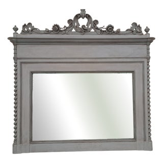 Antique Lacquered Mirror For Sale