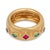 Contemporary Cartier Vintage Gemstone 18k Yellow Gold Ring, Size 6 For Sale - Image 3 of 7