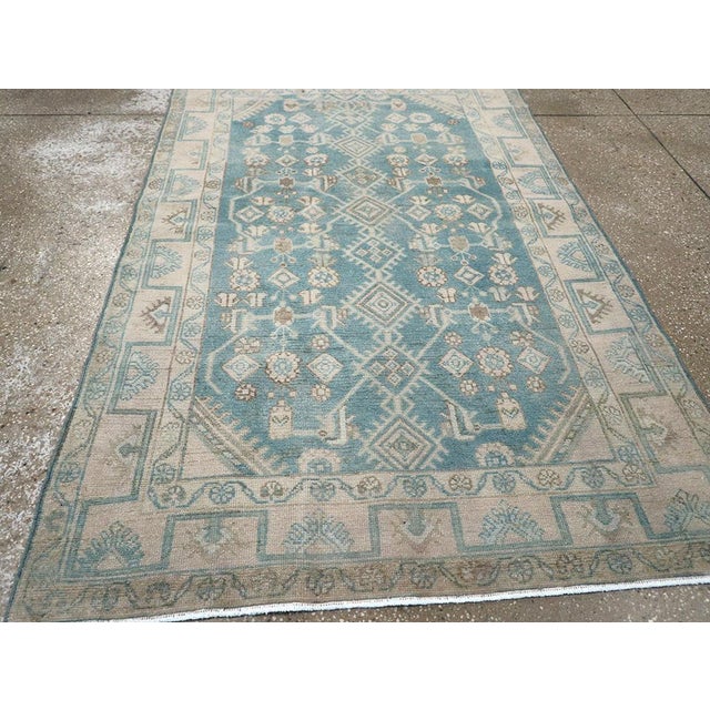 Galerie Shabab Collection Mid-20th Century Persian Malayer Throw Rug For Sale In New York - Image 6 of 8
