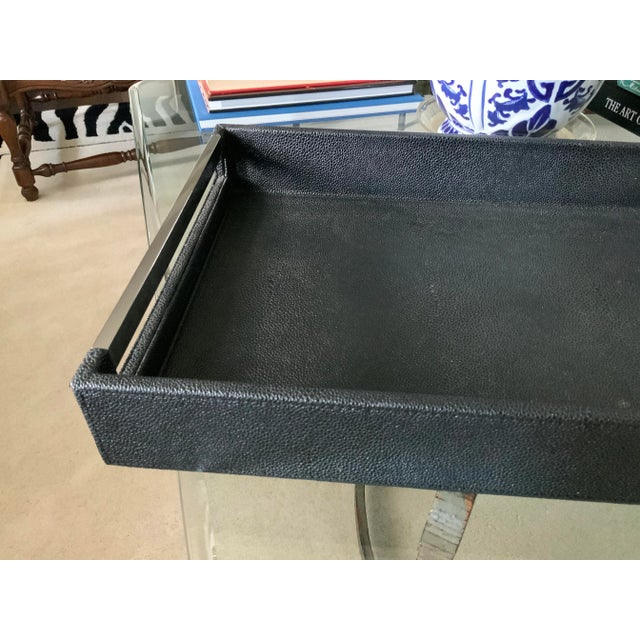 Early 21st Century Snake Print Serving Tray With Polished Chrome Handles For Sale - Image 10 of 12