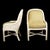 Coastal Set of 4 Geometrical Blonde Pencil Reed Dining Chairs For Sale - Image 3 of 5